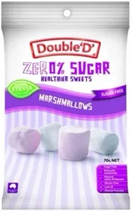 DOUBLE D SUGAR FREE MARSHMALLOWS 70G is not halal