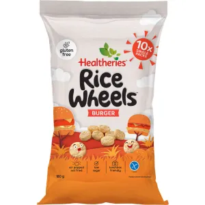 Healtheries Kidscare Rice Snacks Rice Wheels Burger 180G