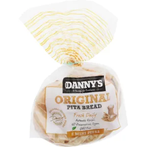 Dannys Pita Bread Plain Minis