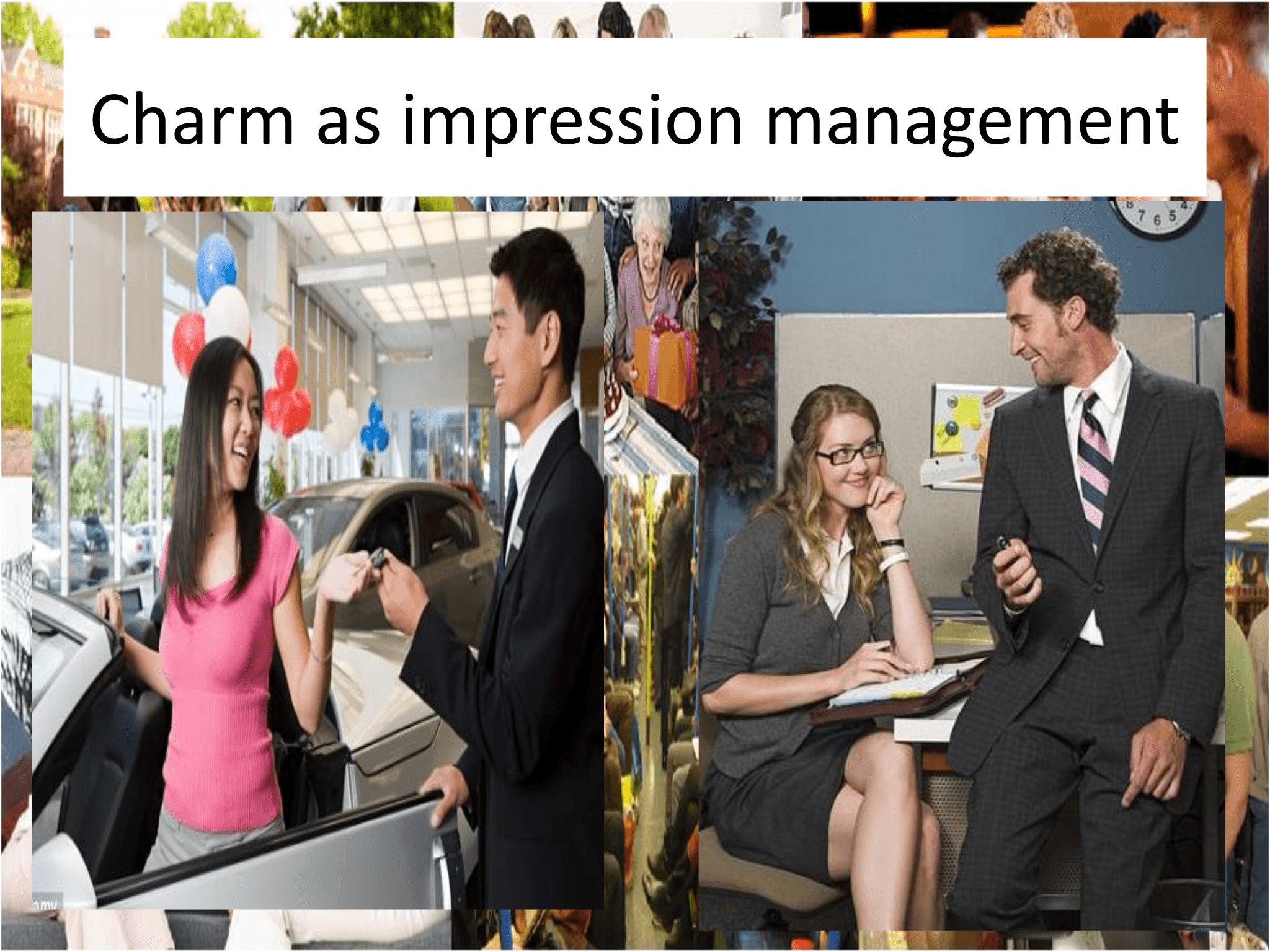 Charm as impression management