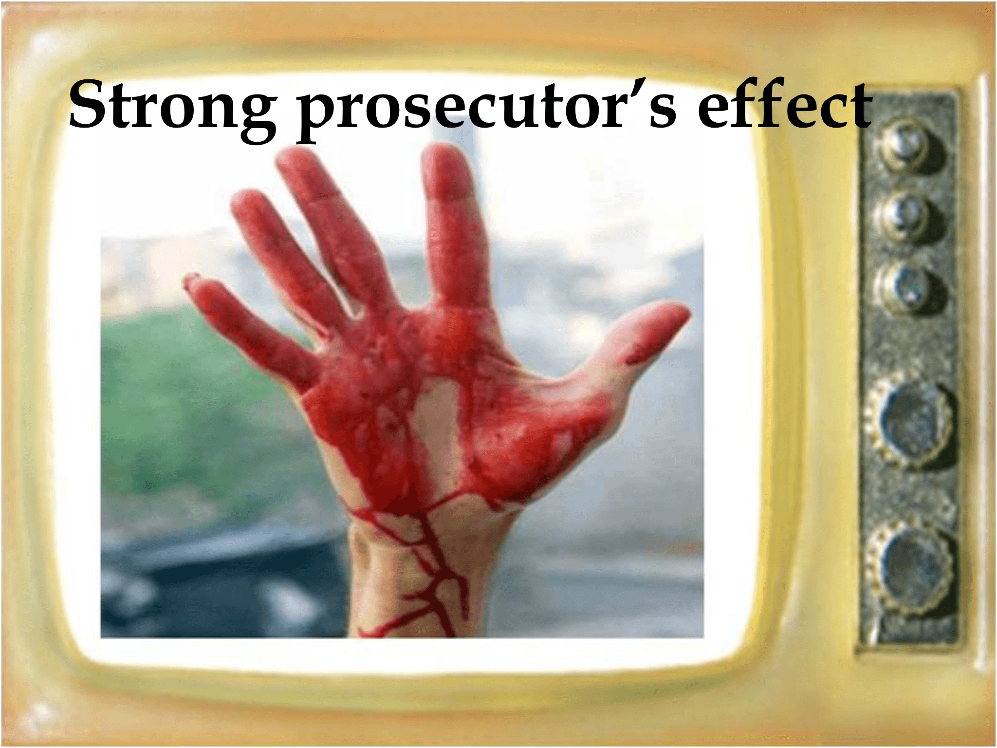 Strong prosecutor’s effect