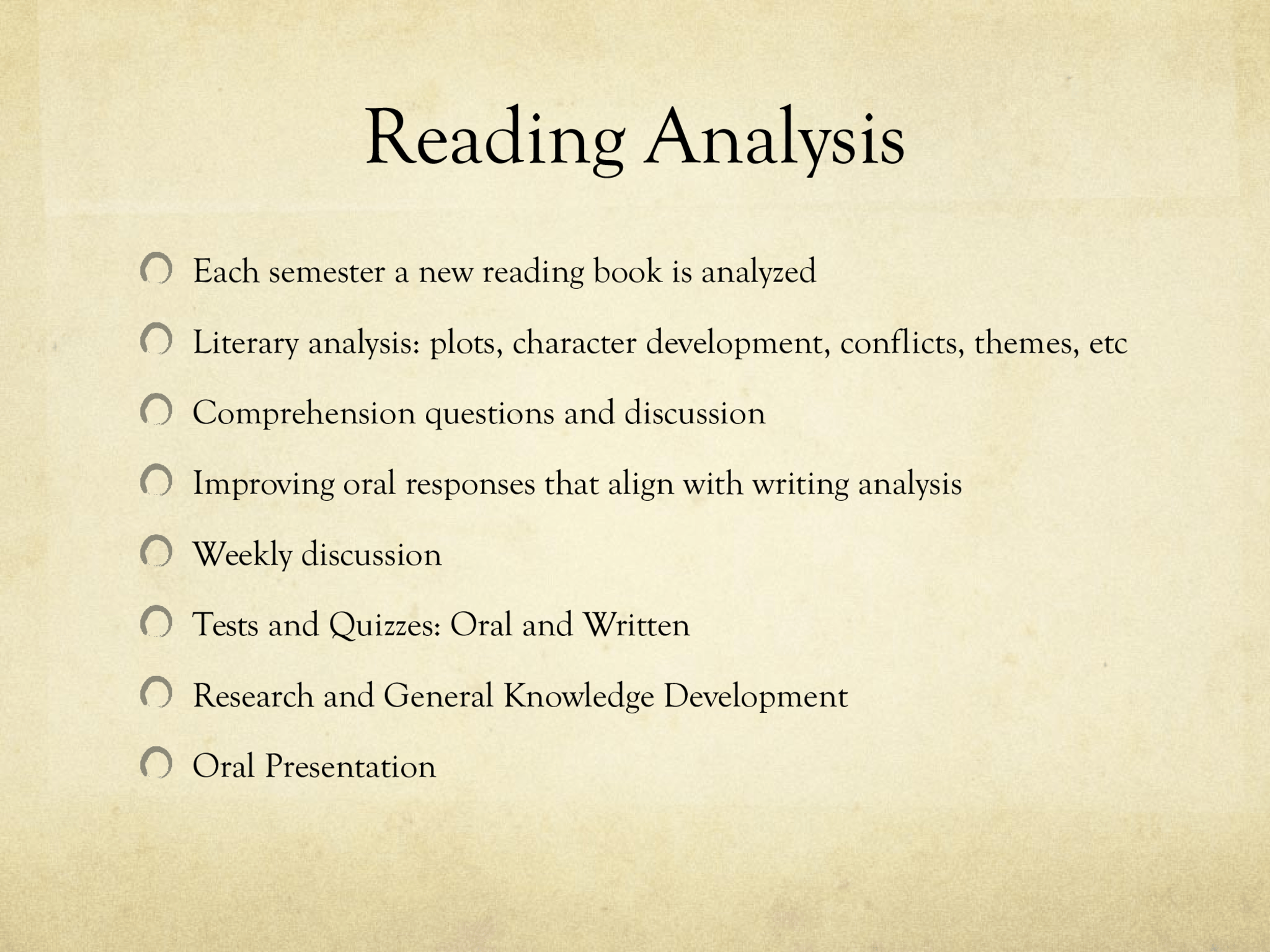 Types of Individualized Evaluations Summative Rubrics: Holistic, Prescriptive Verbal feedback in class via discussion, oral  presentations Automated testing/quizzing Formative Written comments via essays, grammar and sentence  assignments