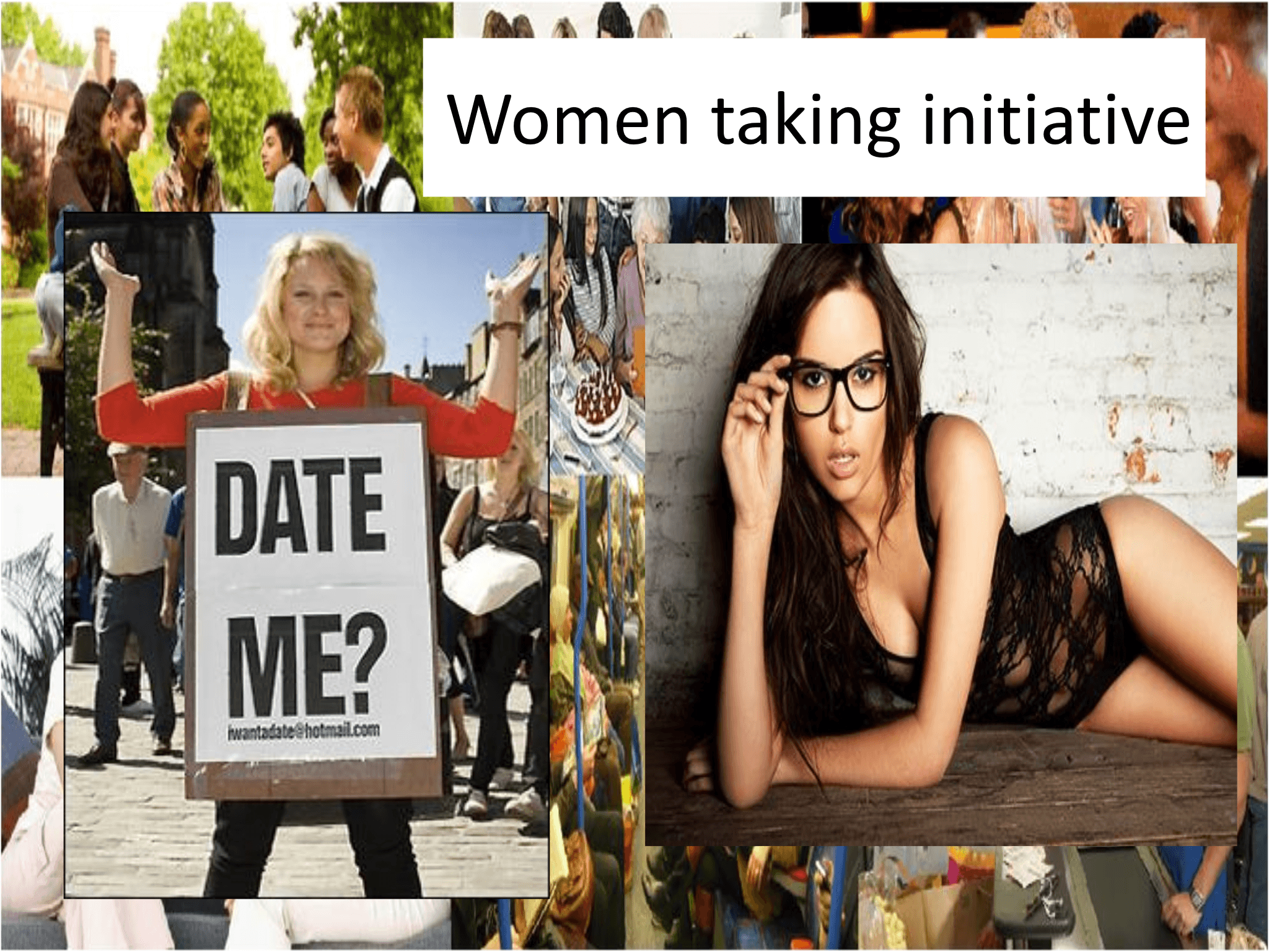 Women taking initiative