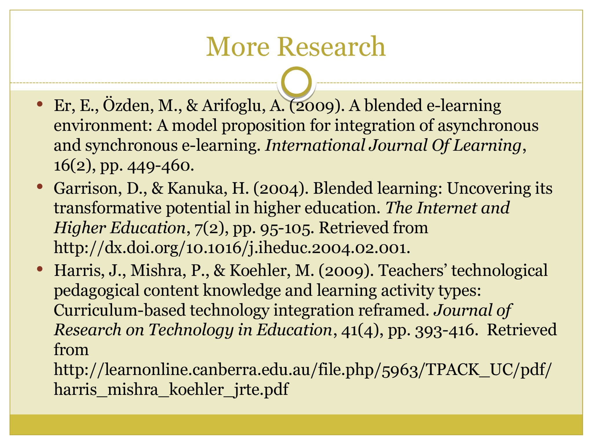 Flipped Classroom  Home   Lectures  Online class time  Practice, discussion, collaboration, presentations, and projects  2-way and multi-directional learning with the teacher and students  Benefits  Research proves it  Students are engaged  Learning outcomes more achievable  Thus, learning is  Individualized  Enhanced  Productive