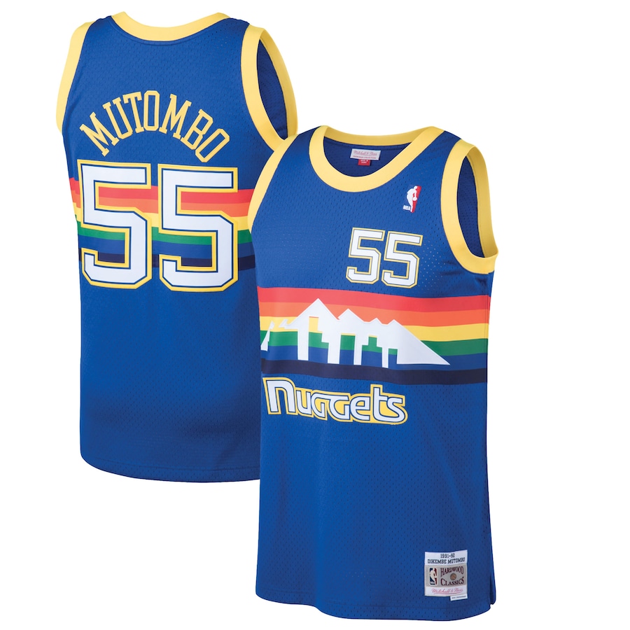 Dikembe Mutombo Denver Nuggets Mitchell & Ness 1991-92 Hardwood ...