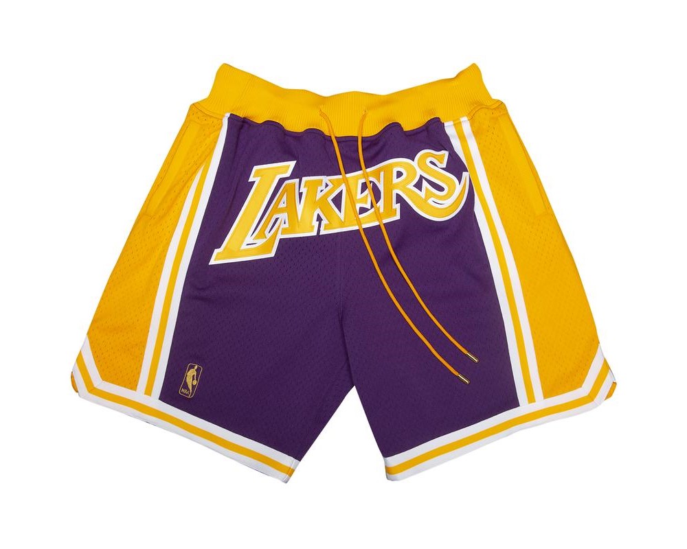 Los Angeles Lakers Basketball Royal Just Don Shorts - VickedFamily