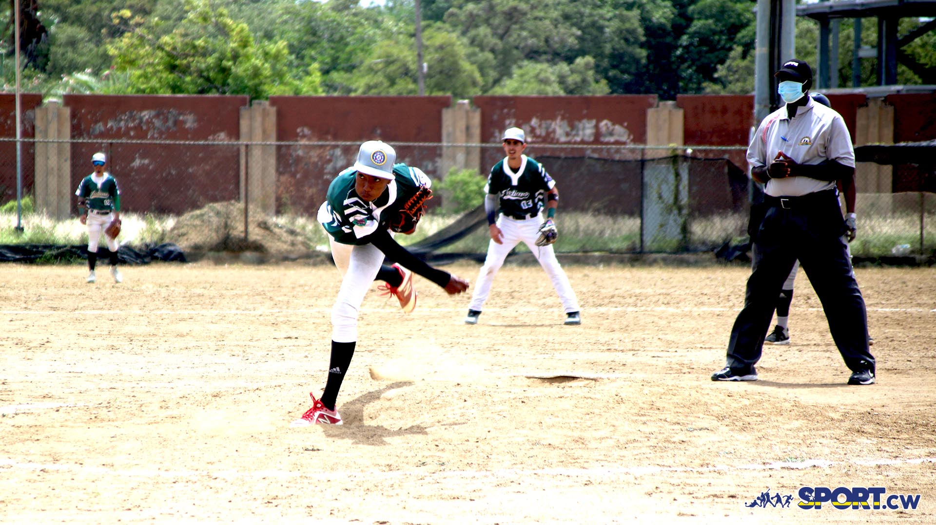 baseball players in action