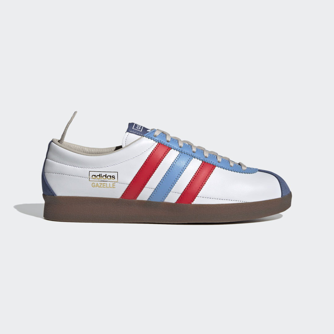adidas gazelle blue stripe