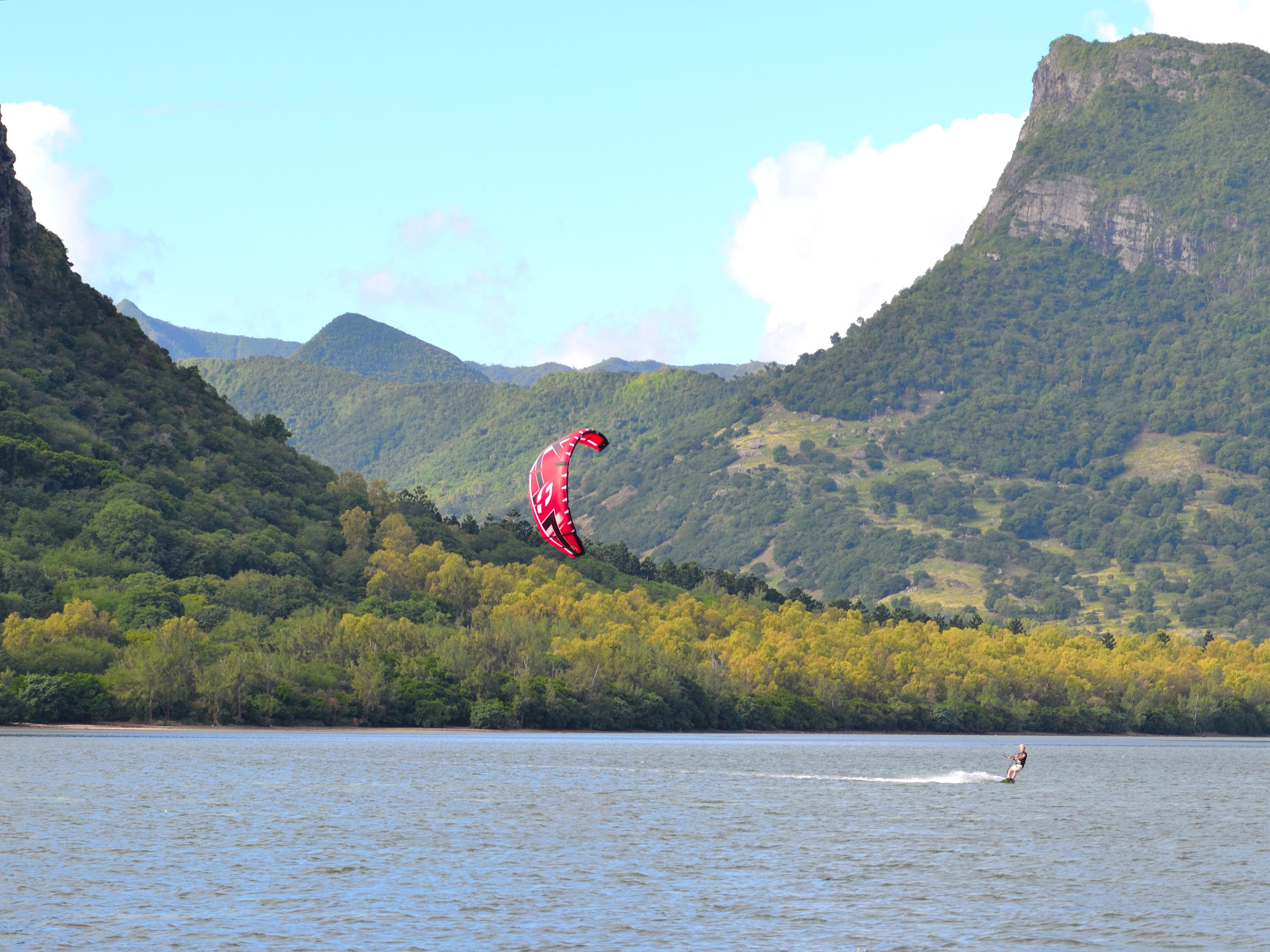 Spot à Kite Lagoon Maurice