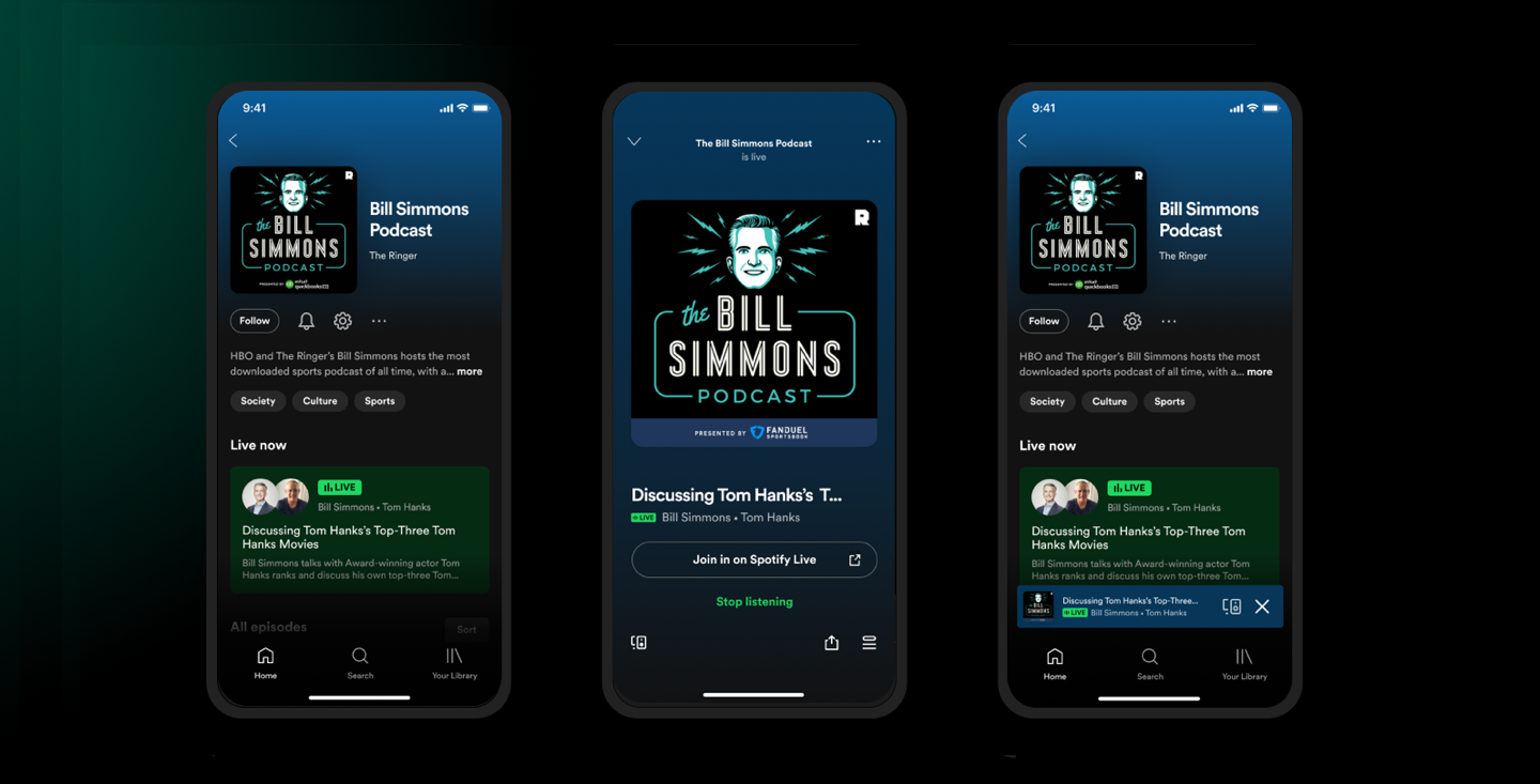 Spotify Greenroom が Spotify Live に名称変更 Spotifyアプリ内でも利用が可能に Spotify Japan For The Record