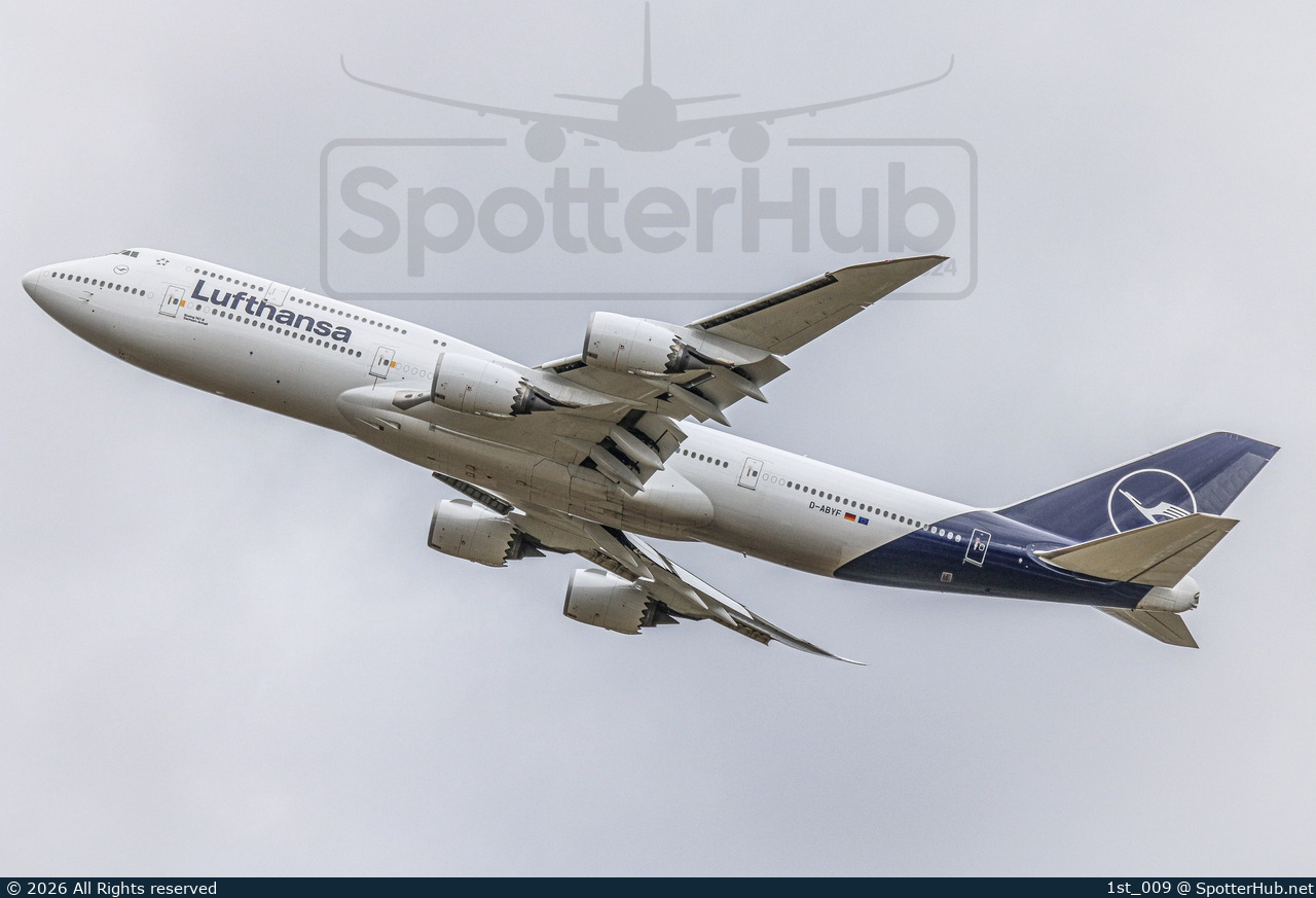 Photo of D-ABYF - Boeing 747-830 operated by Lufthansa