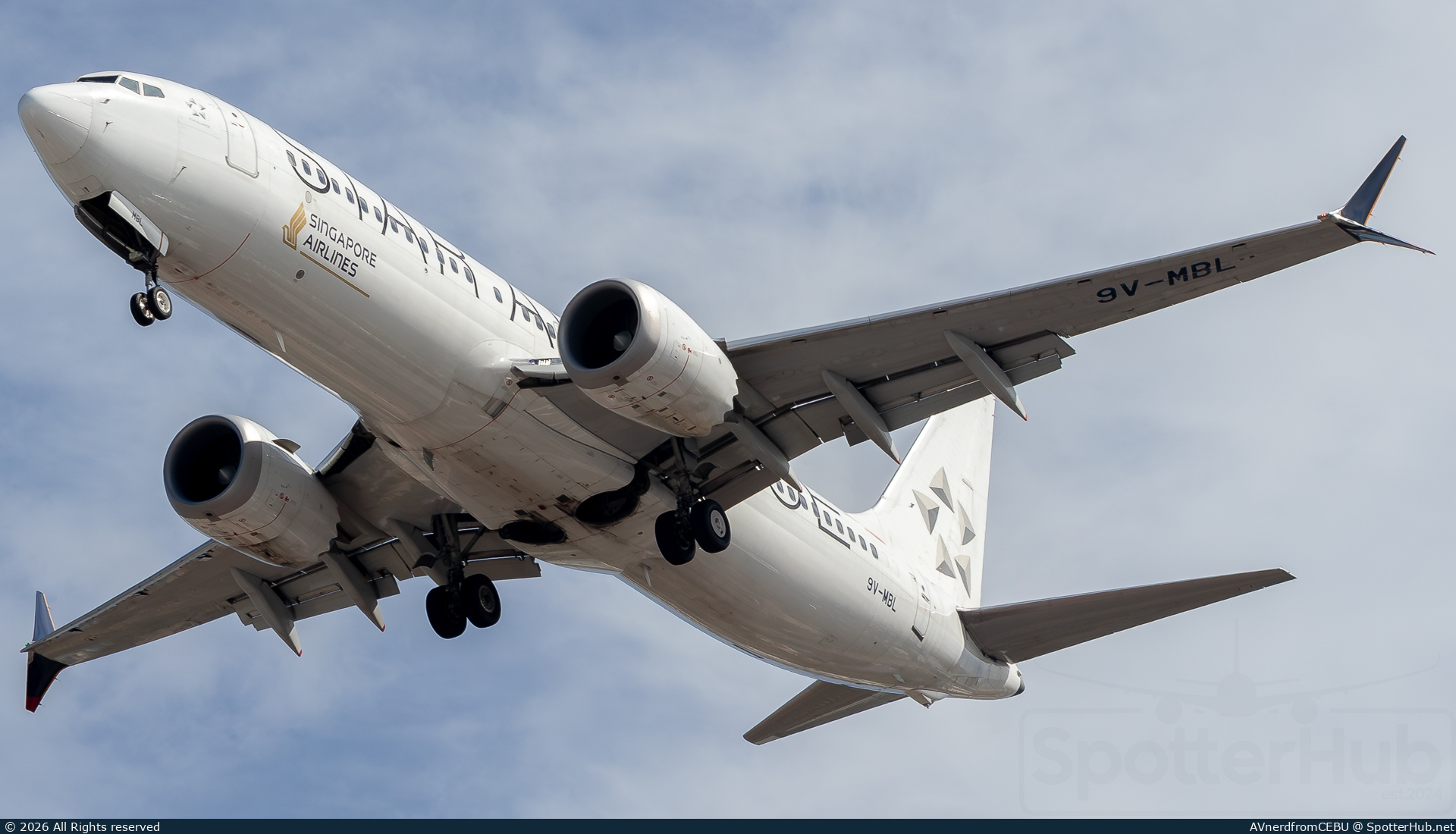 Photo of 9V-MBL - Boeing 737 MAX 8 operated by Singapore Airlines