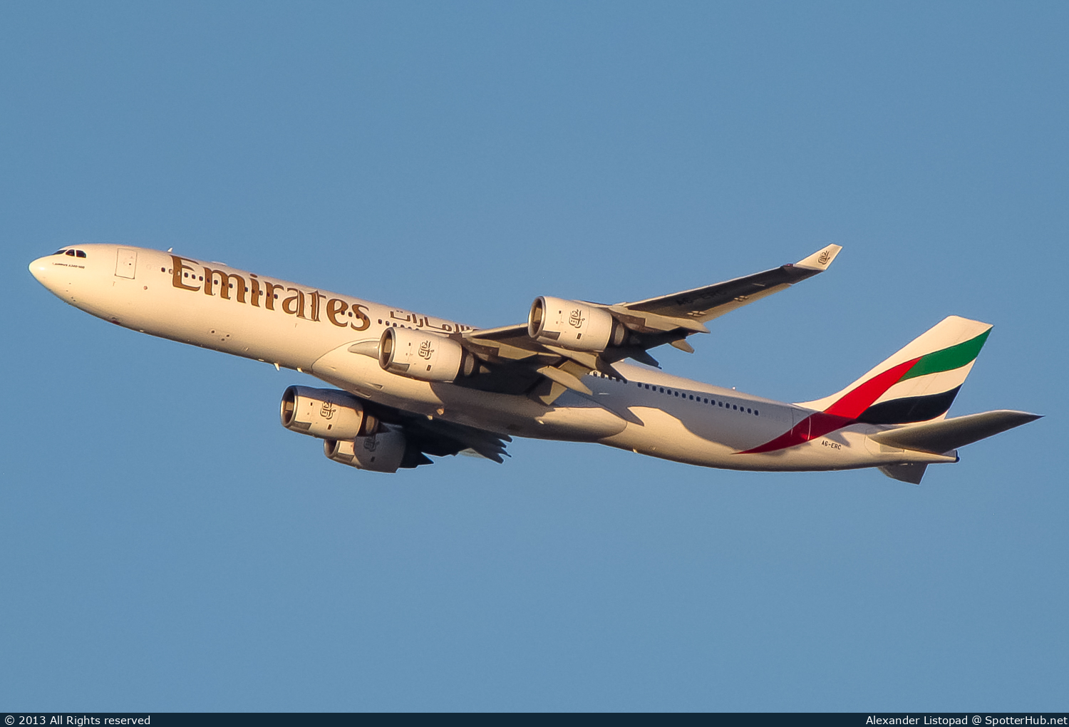 Photo of A6-ERC - Airbus A340-541 operated by Emirates