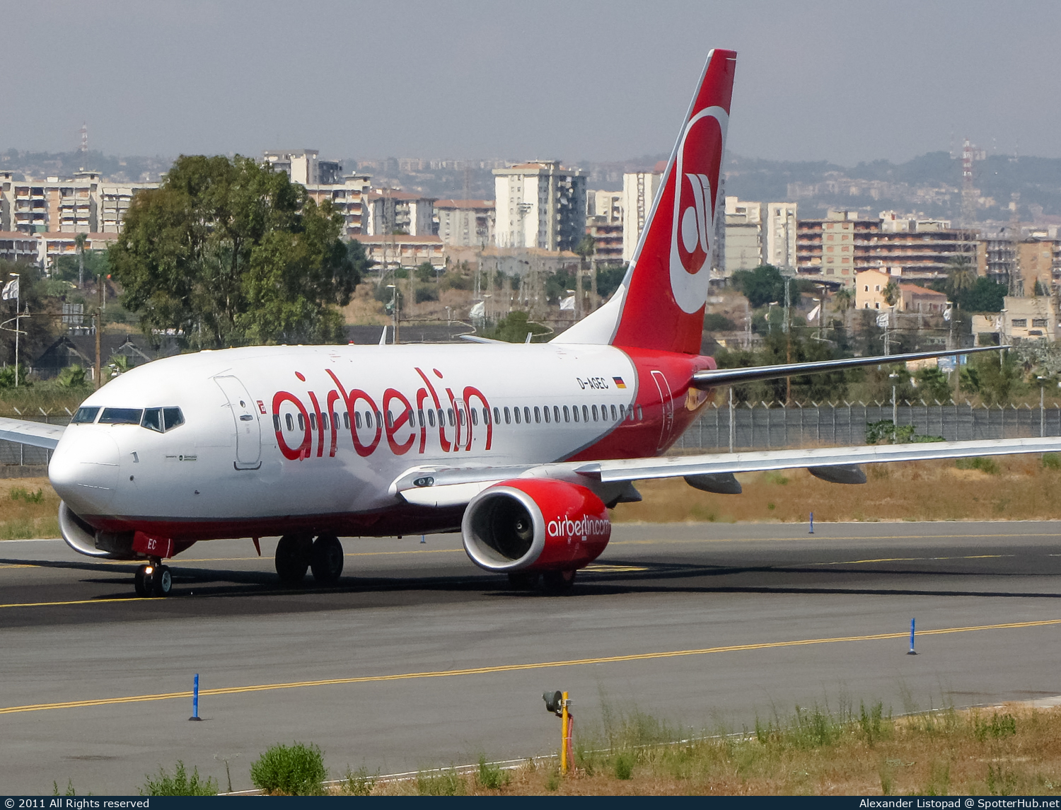 Photo of D-AGEC - Boeing 737-76J operated by Air Berlin (opb Germania)