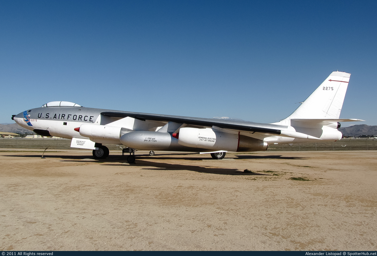 Photo of 53-2275 - Boeing B-47E Stratojet operated by US Air Force