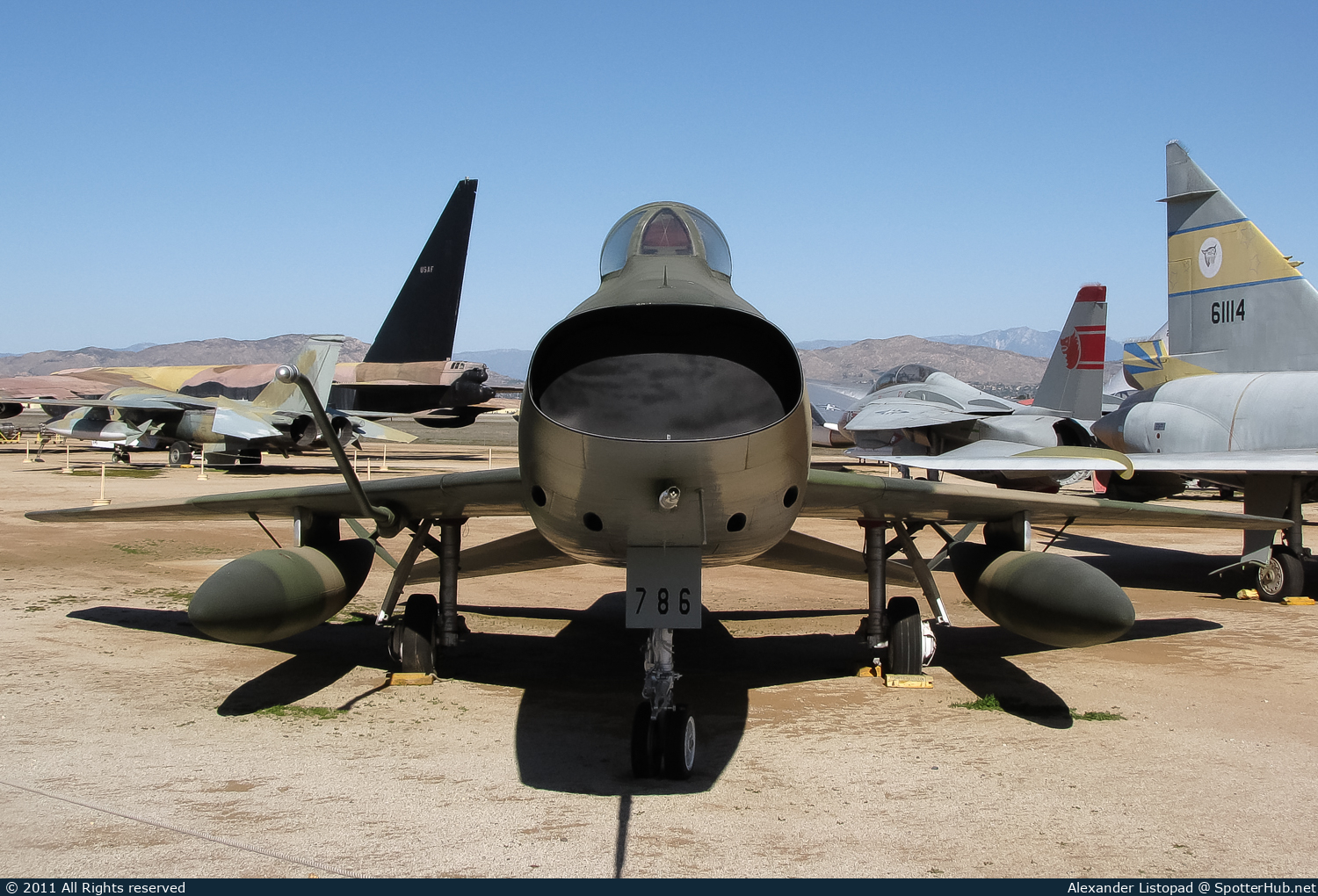 Photo of 54-1786 - North American F-100C Super Sabre operated by US Air Force