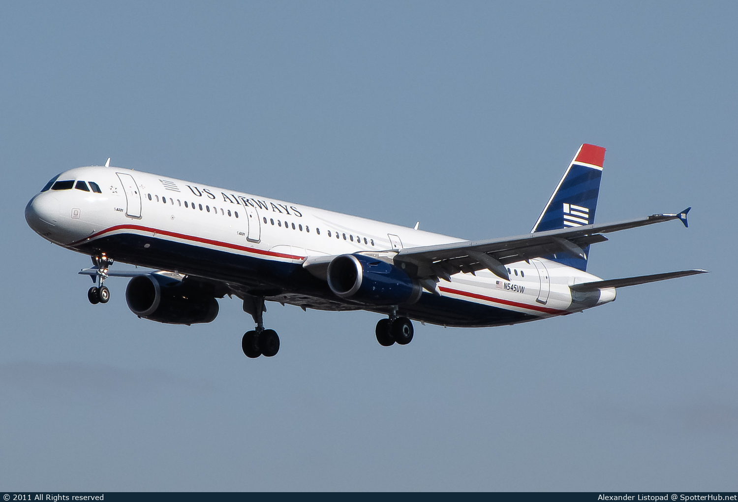 Photo of N545UW - Airbus A321-231 operated by US Airways