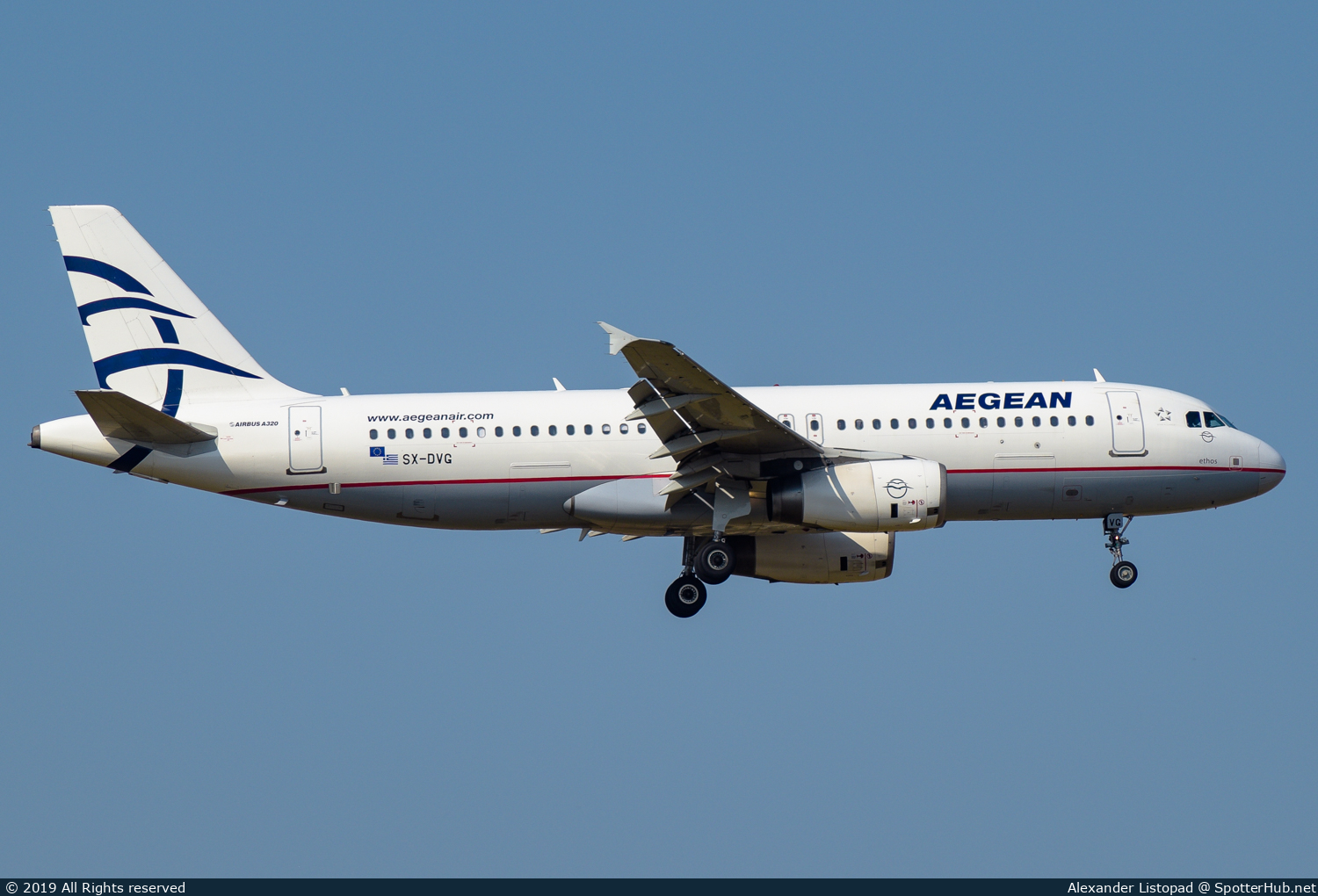 Photo of SX-DVG - Airbus A320-232 operated by Aegean Airlines