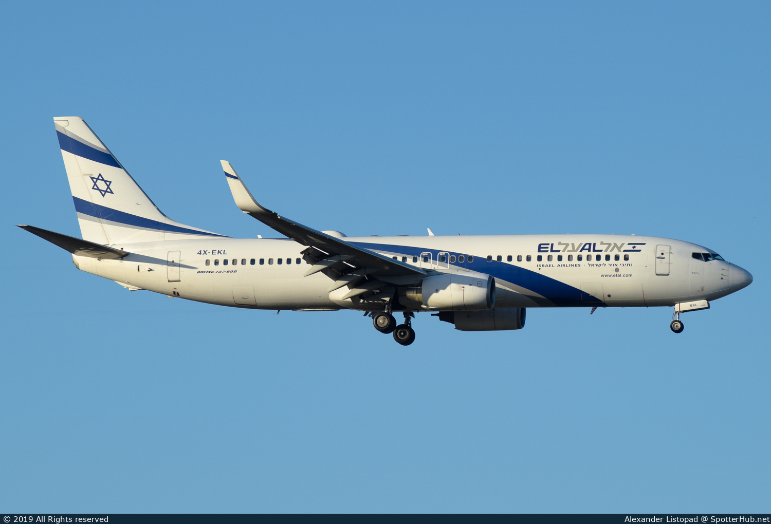 Photo of 4X-EKL - Boeing 737-85P operated by El Al Israel Airlines