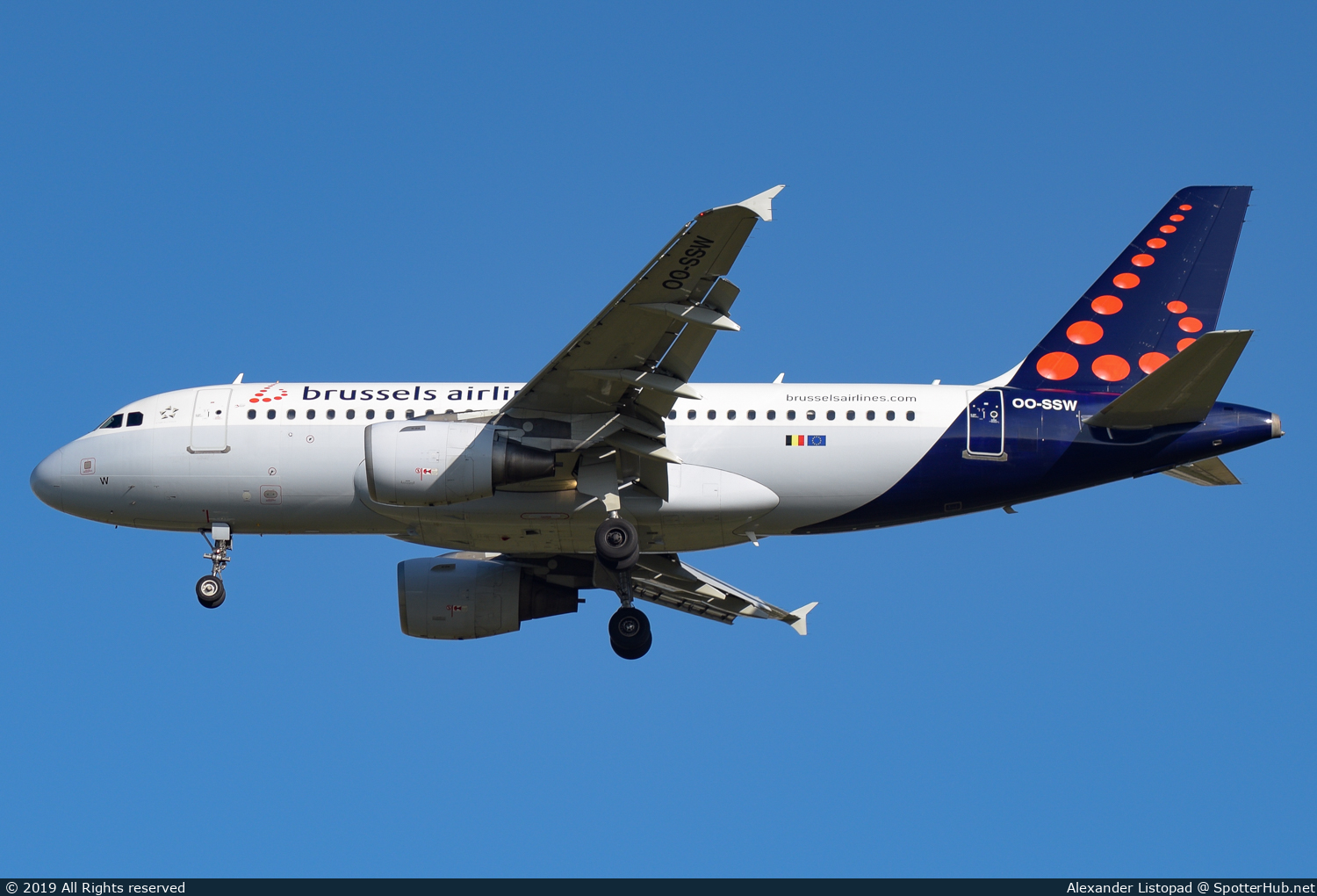 Photo of OO-SSW - Airbus A319-111 operated by Brussels Airlines