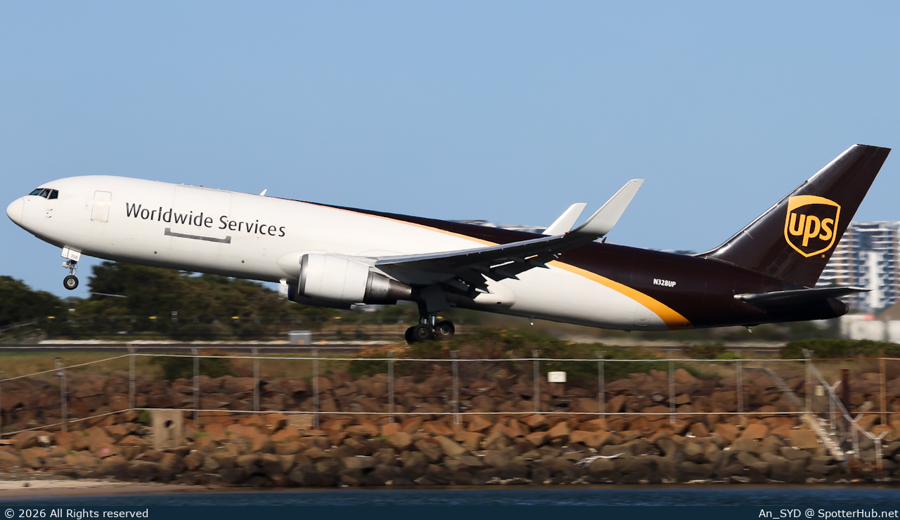 Photo of N328UP - Boeing 767-34AF operated by UPS United Parcel Service