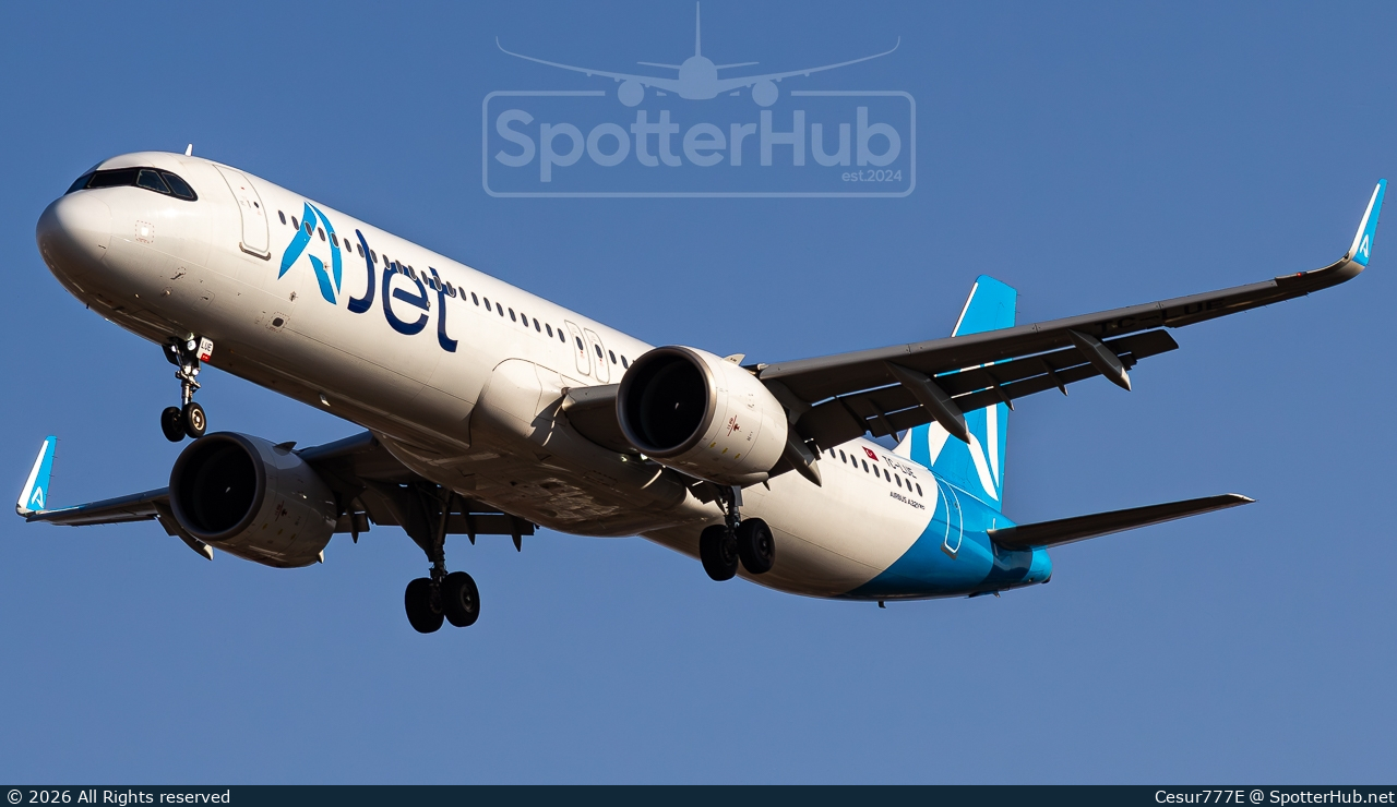 Photo of TC-LUE - Airbus A321-271NX operated by AJet