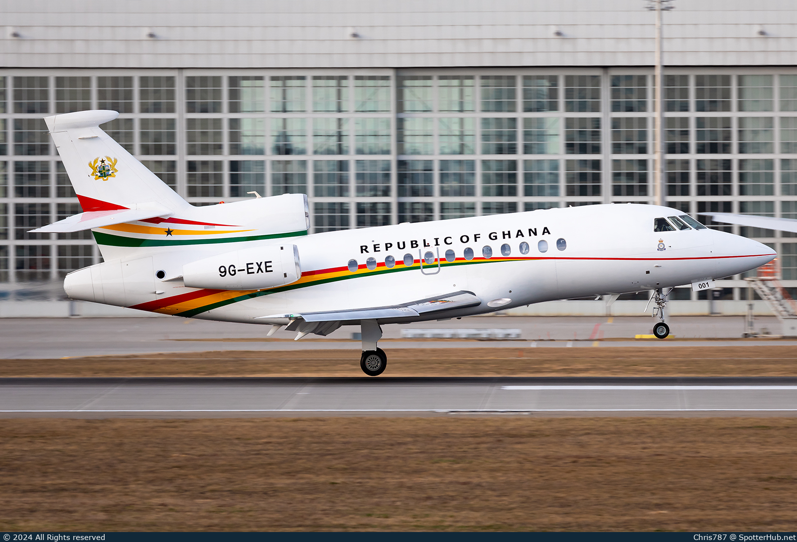 Photo of 9G-EXE - Dassault Falcon 900LX operated by Government of Ghana