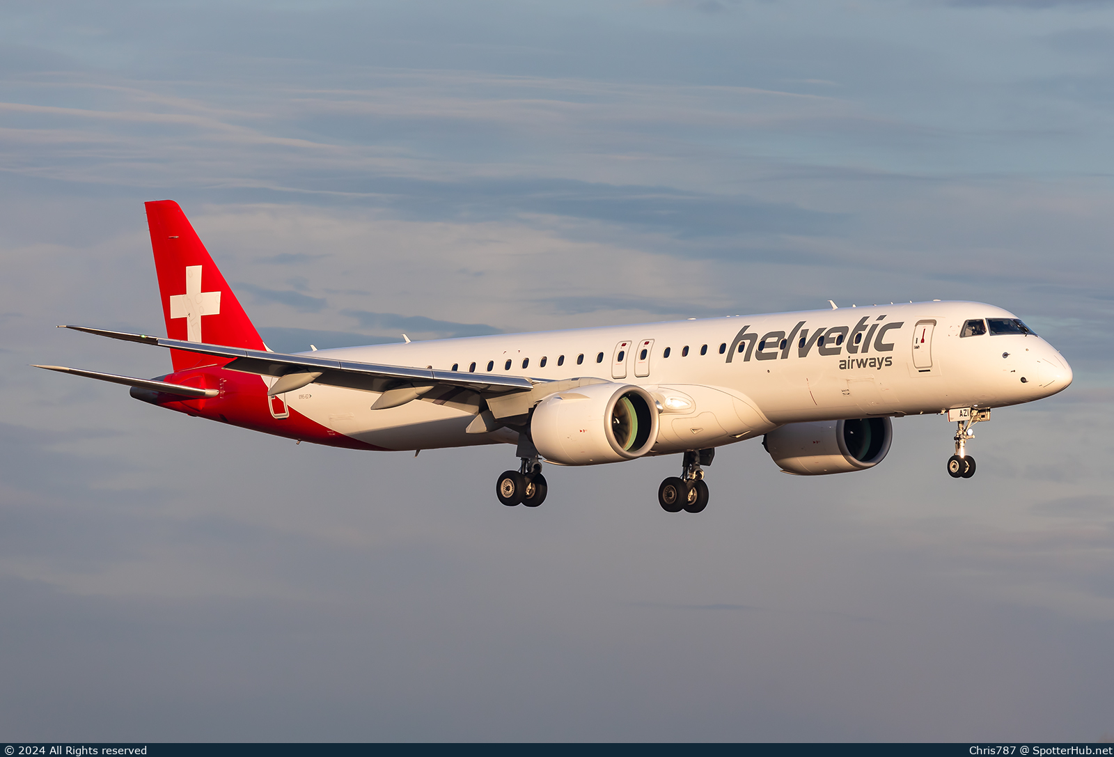 Photo of HB-AZI - Embraer ERJ-195-E2 operated by Helvetic Airways