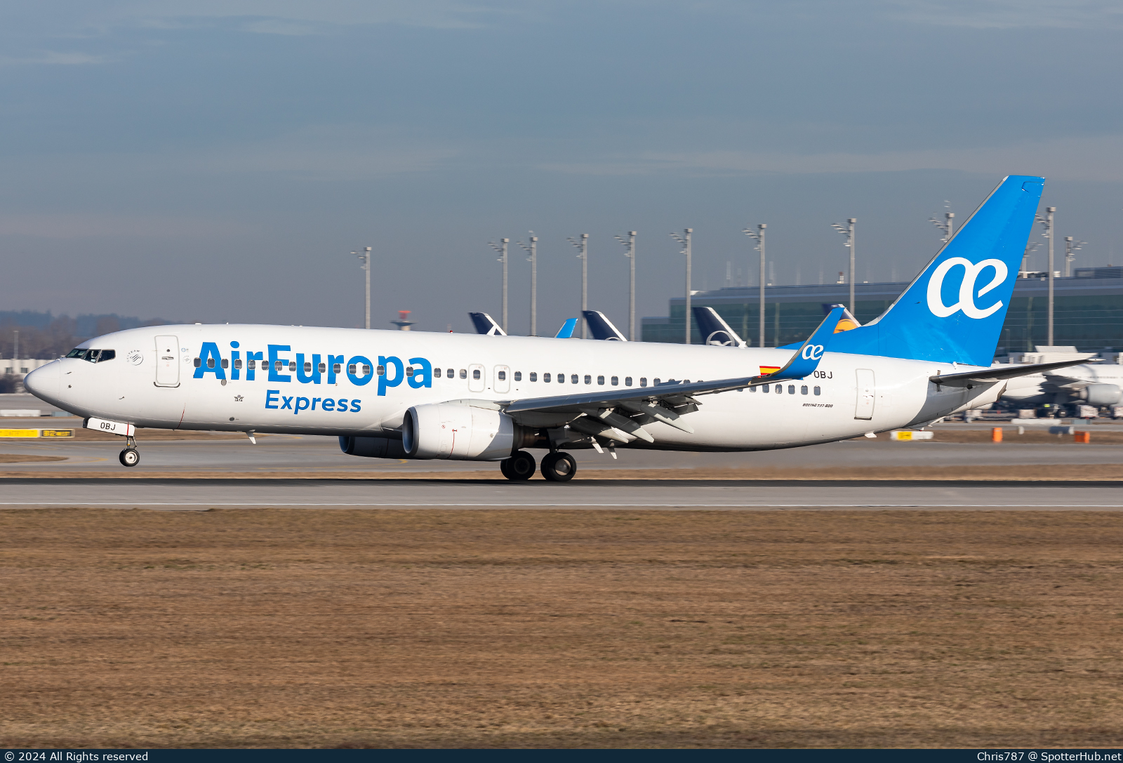 Photo of EC-OBJ - Boeing 737-8GJ operated by Air Europa Express (opb Aeronova)