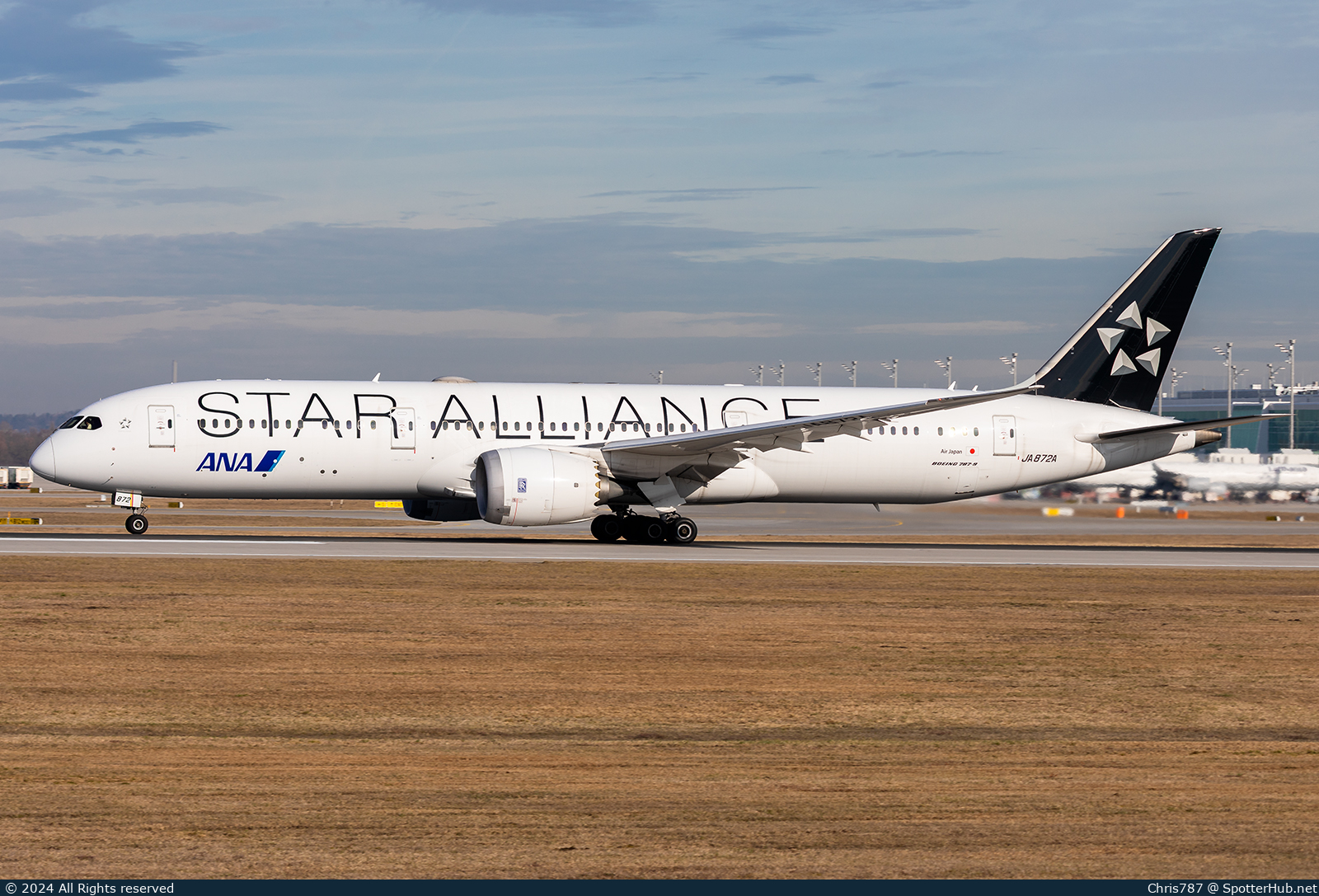 Photo of JA872A - Boeing 787-9 Dreamliner operated by ANA All Nippon Airways (opb Air Japan)