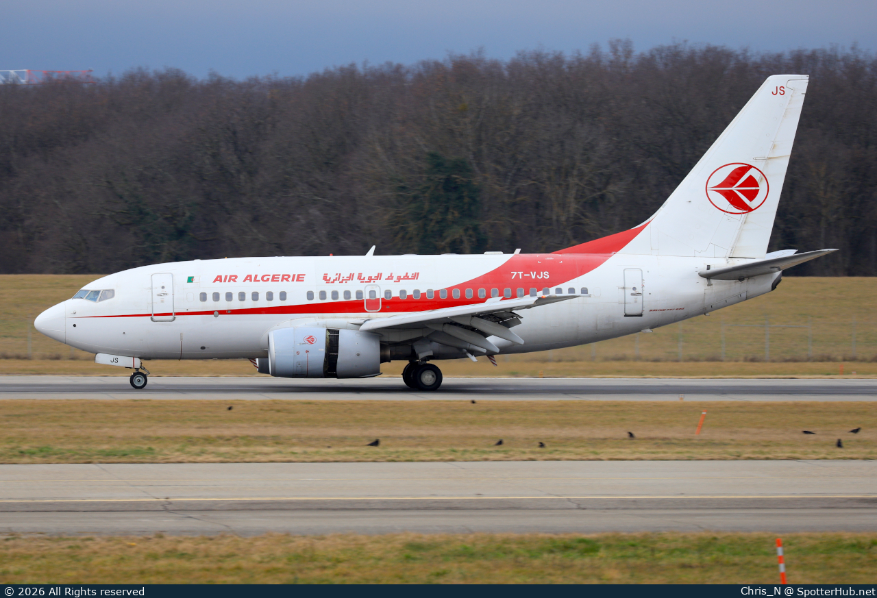 Photo of 7T-VJS - Boeing 737-6D6 operated by Air Algérie