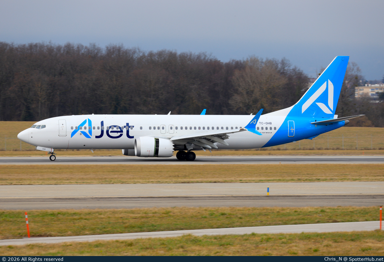 Photo of TC-OHB - Boeing 737 MAX 8 operated by AJet