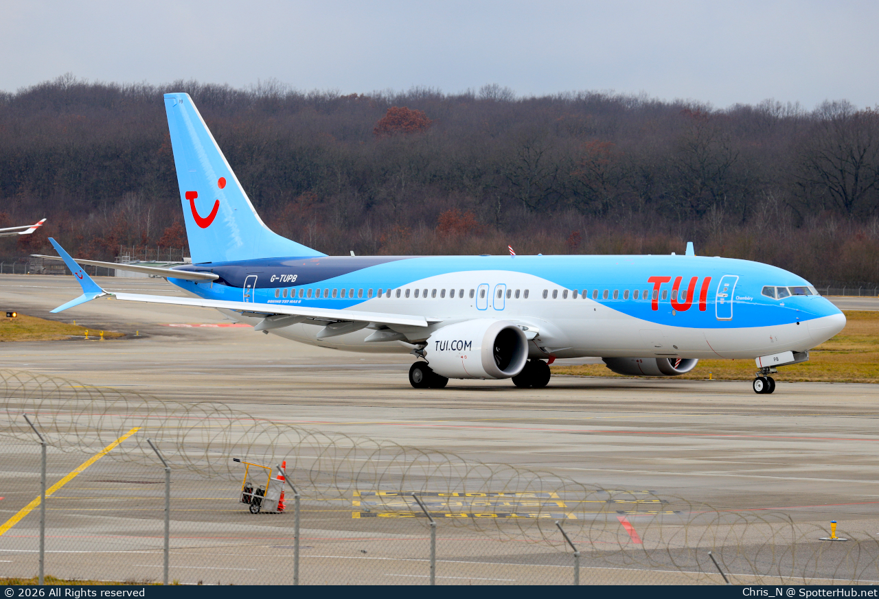 Photo of G-TUPB - Boeing 737 MAX 8 operated by TUI Airways