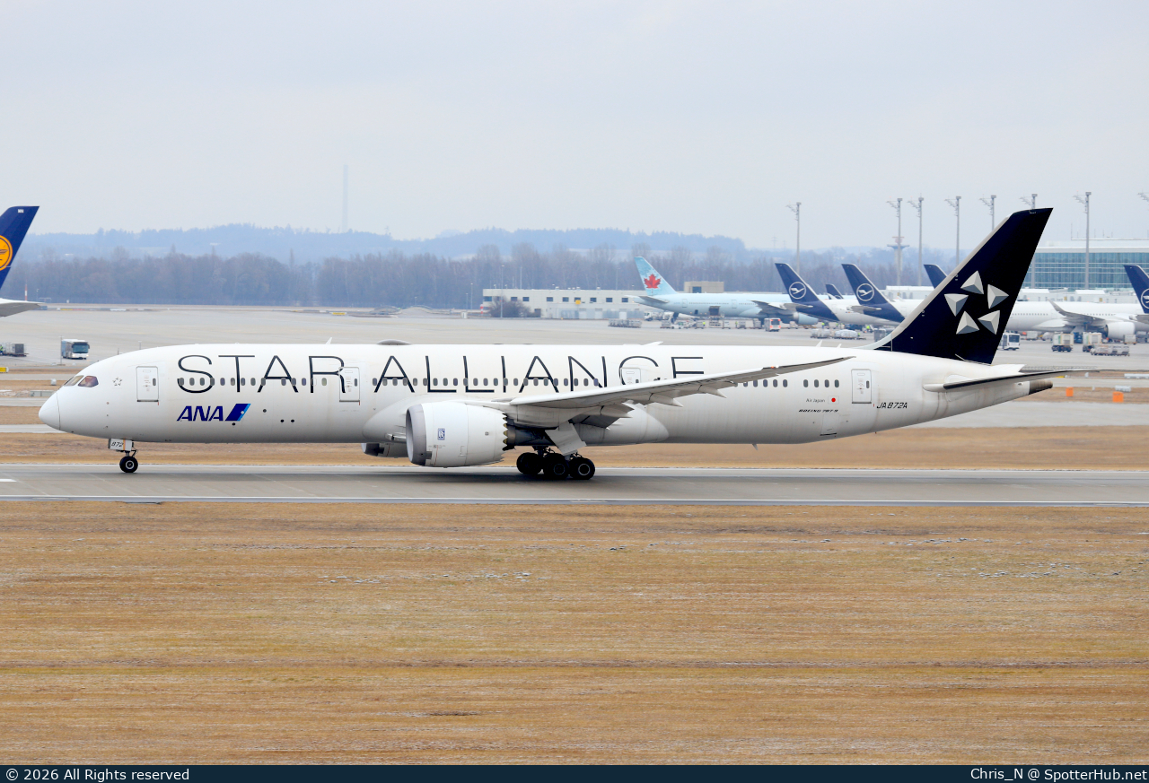 Photo of JA872A - Boeing 787-9 Dreamliner operated by ANA All Nippon Airways (opb Air Japan)