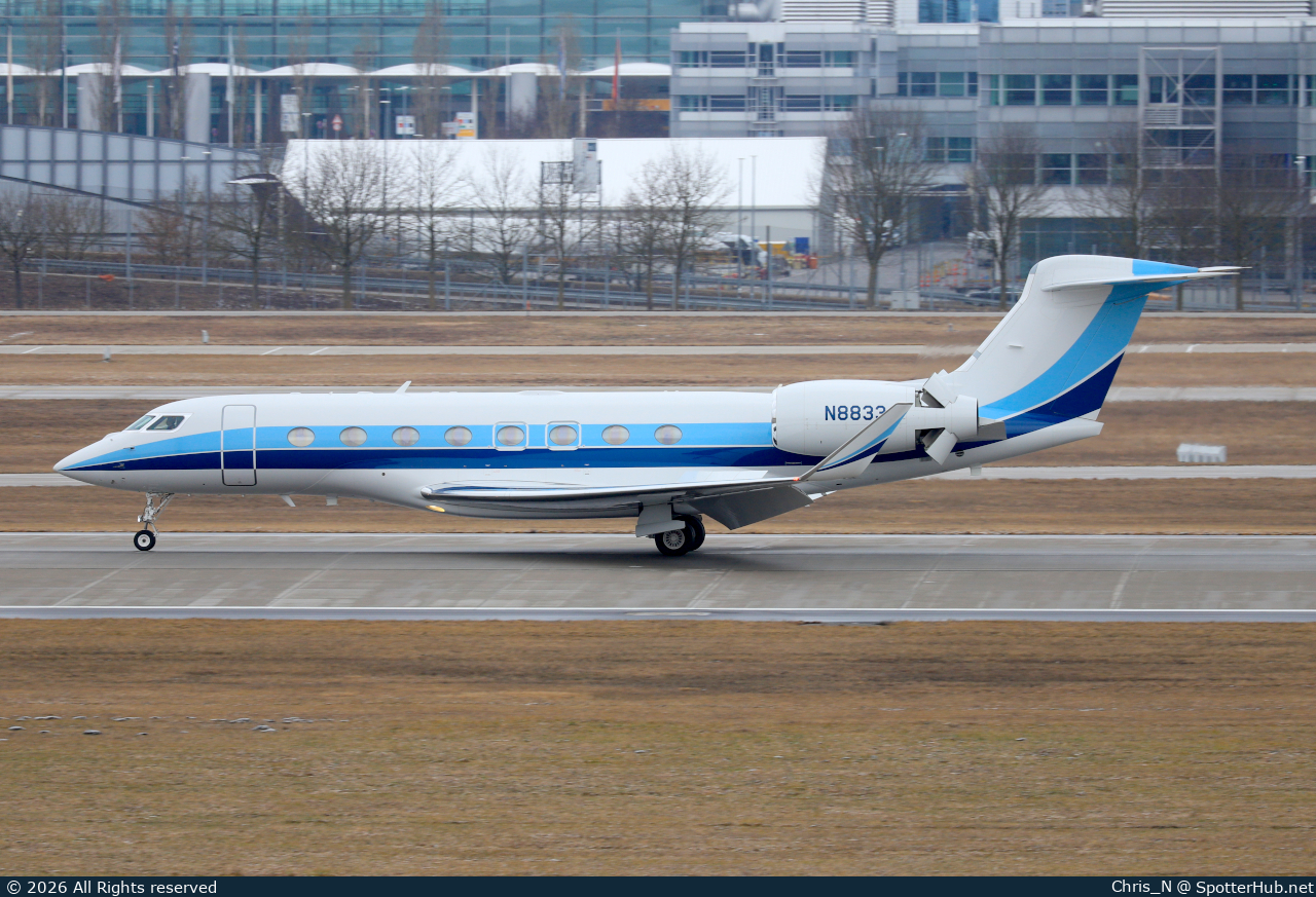 Photo of N8833 - Gulfstream G650 operated by Private