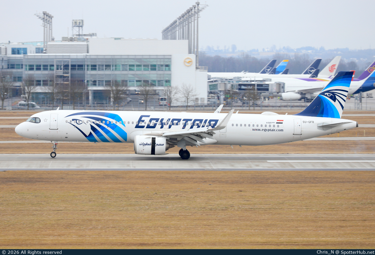 Photo of SU-GFR - Airbus A321-251NX operated by Egyptair