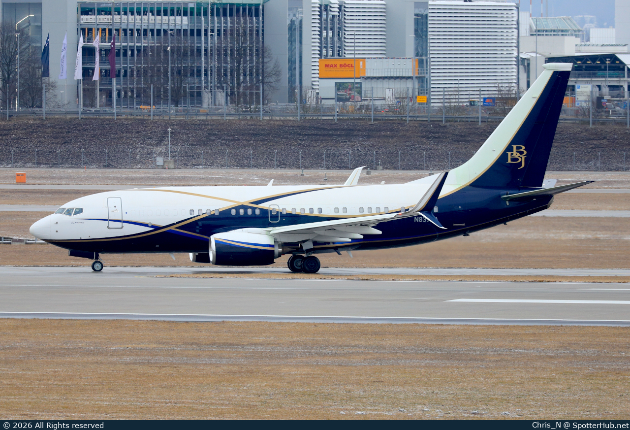 Photo of N839BA - Boeing 737-77Z(BBJ) operated by Boeing Executive Flight Operations