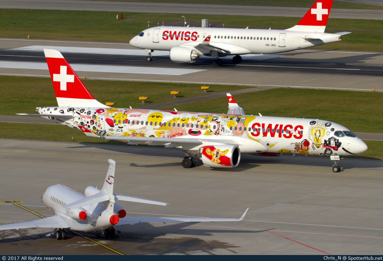 Photo of HB-JCA - Airbus A220-300 operated by Swiss International Air Lines