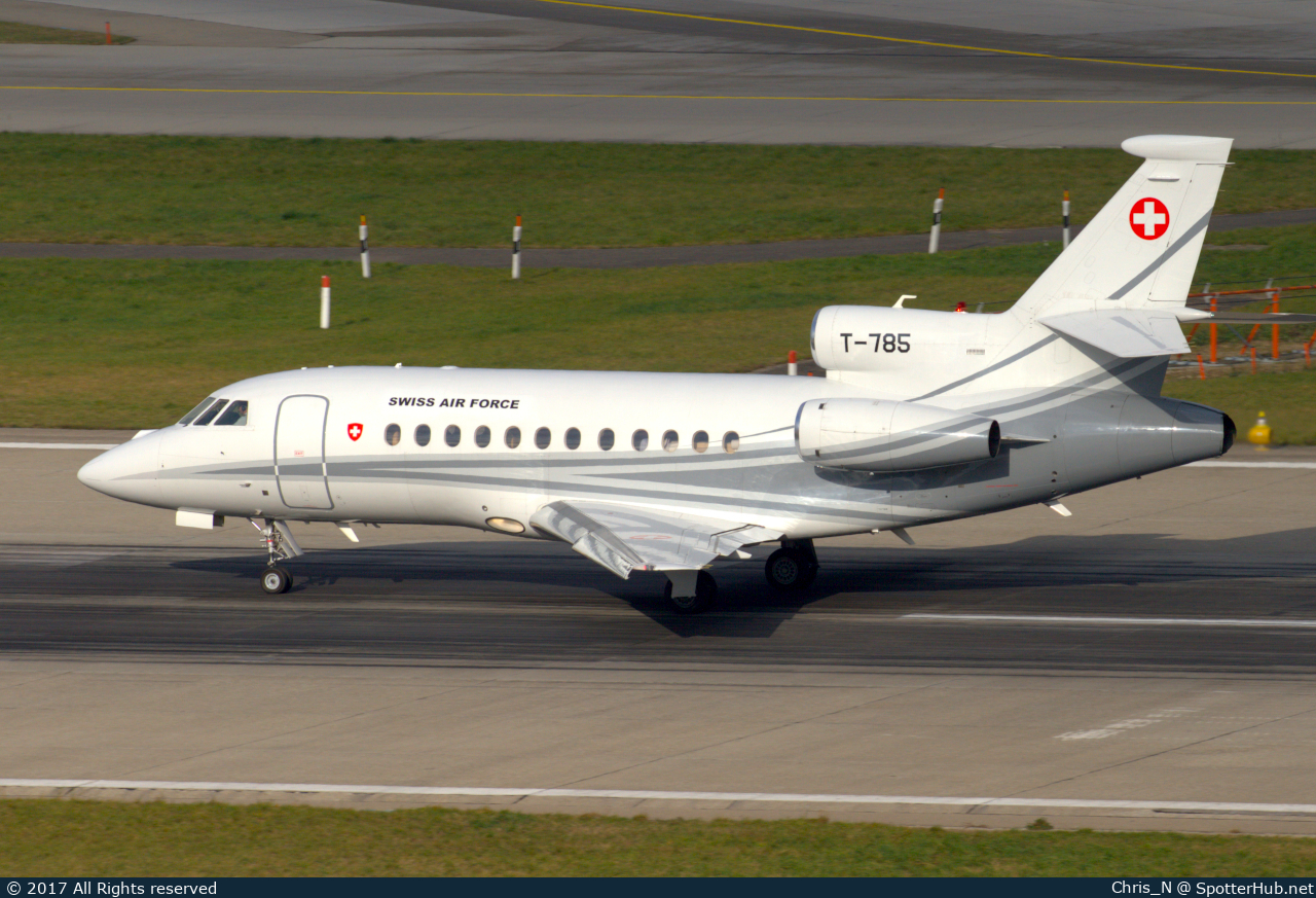 Photo of T-785 - Dassault Falcon 900EX operated by Swiss Air Force
