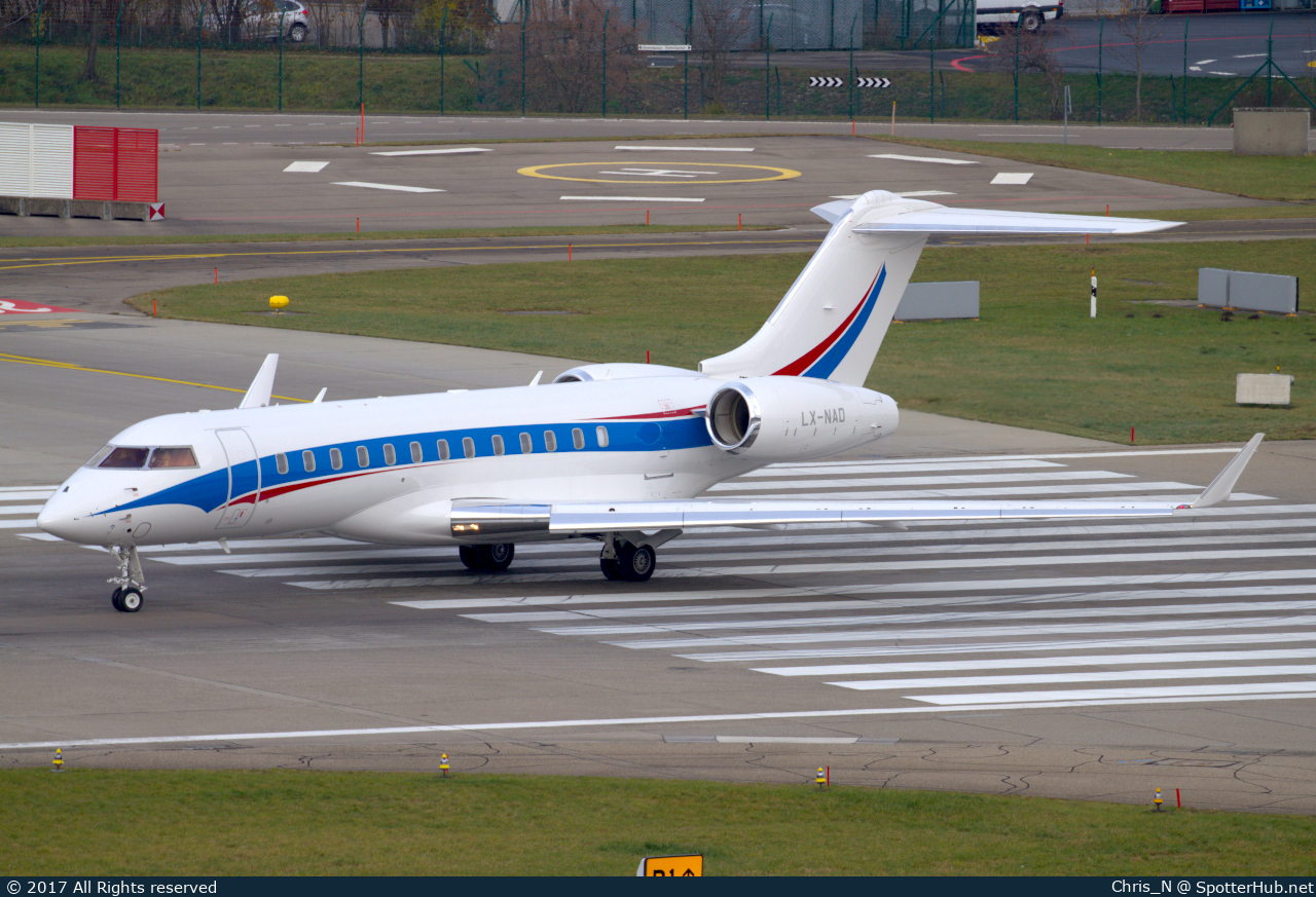 Photo of LX-NAD - Bombardier Global 6000 operated by Luxaviation