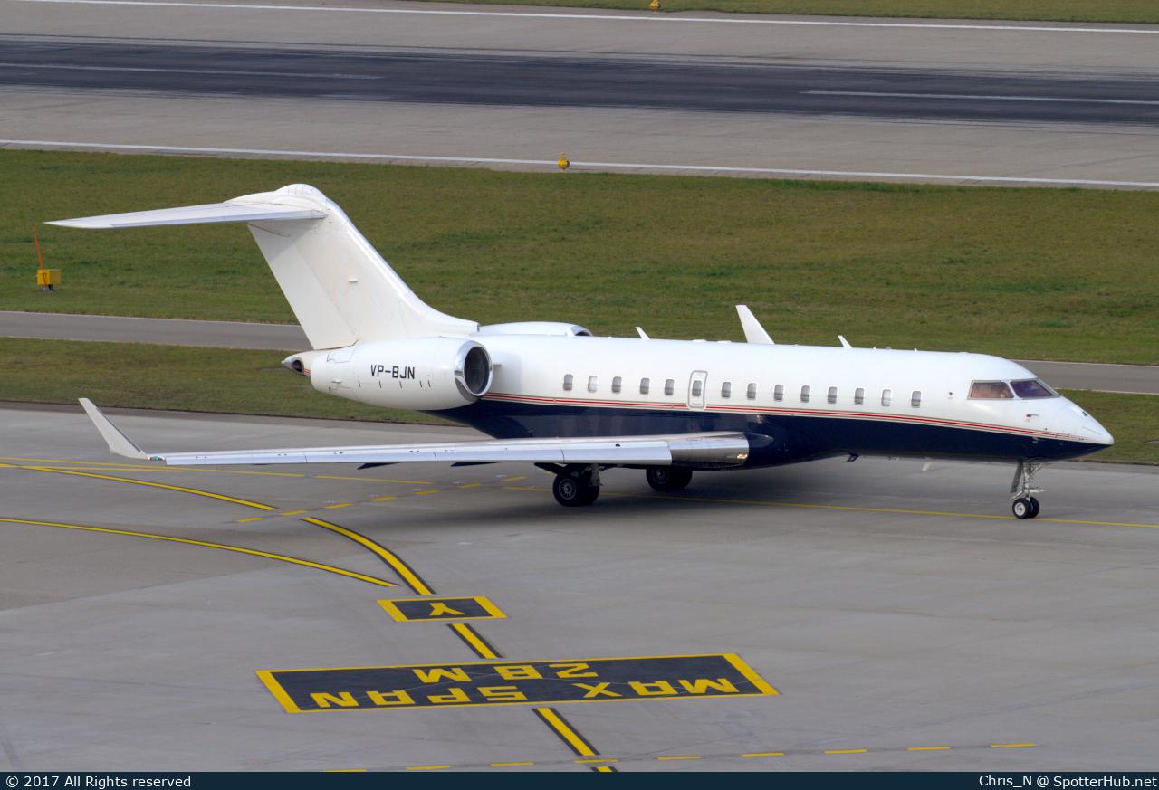 Photo of VP-BJN - Bombardier Global 5000 operated by Jet Aviation Business Jets