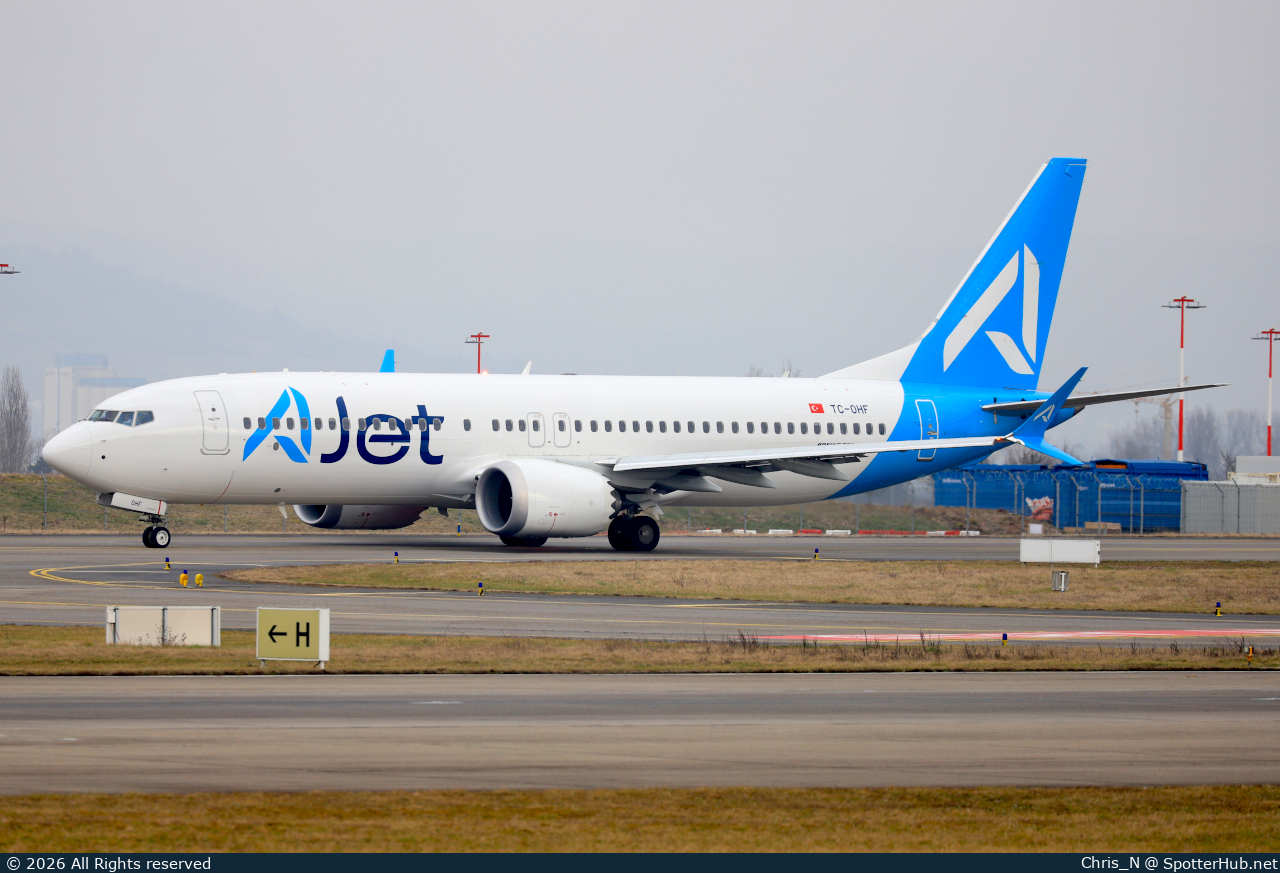 Photo of TC-OHF - Boeing 737 MAX 8 operated by AJet