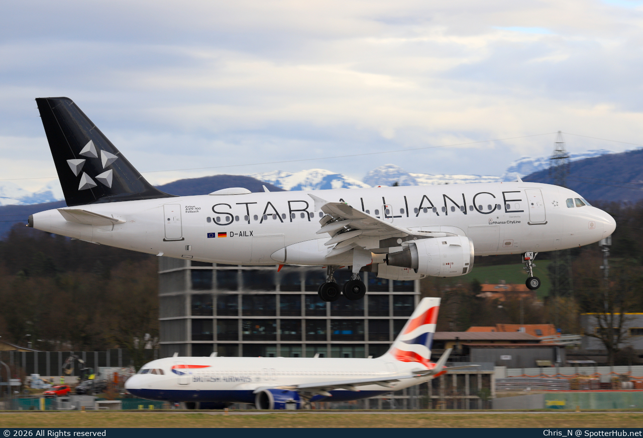 Photo of D-AILX - Airbus A319-114 operated by Lufthansa CityLine
