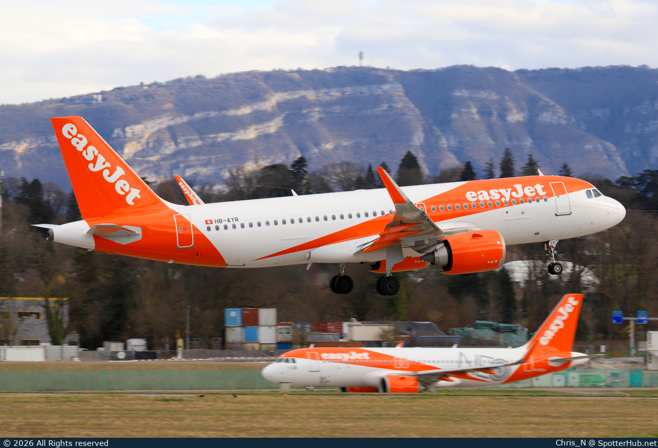 Photo of HB-AYR - Airbus A320-251N operated by easyJet Switzerland