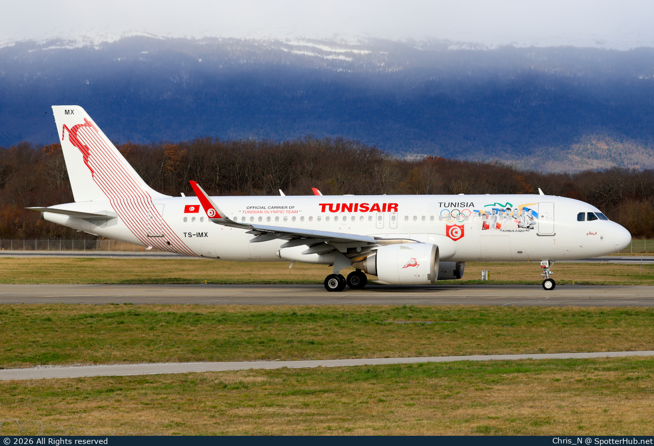 Photo of TS-IMX - Airbus A320-251N operated by Tunisair