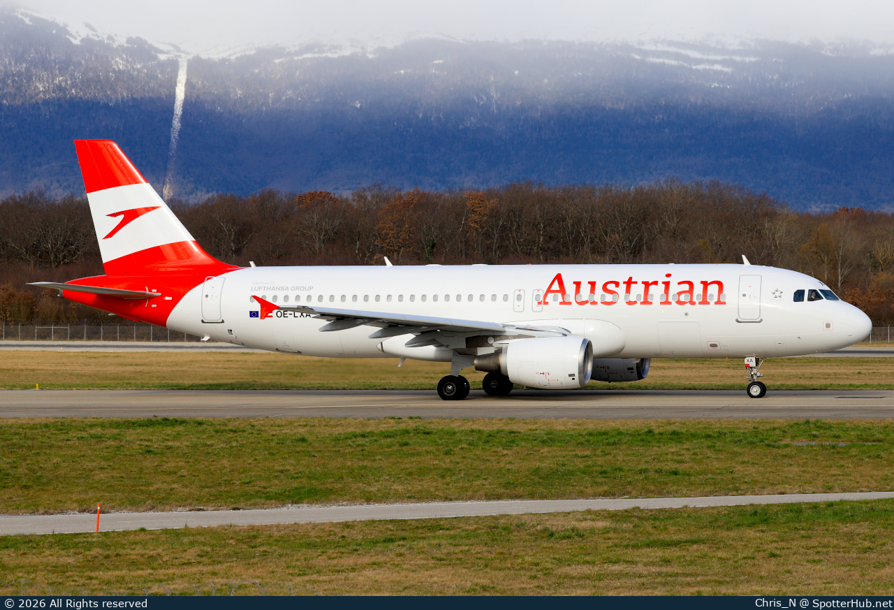 Photo of OE-LXA - Airbus A320-216 operated by Austrian Airlines