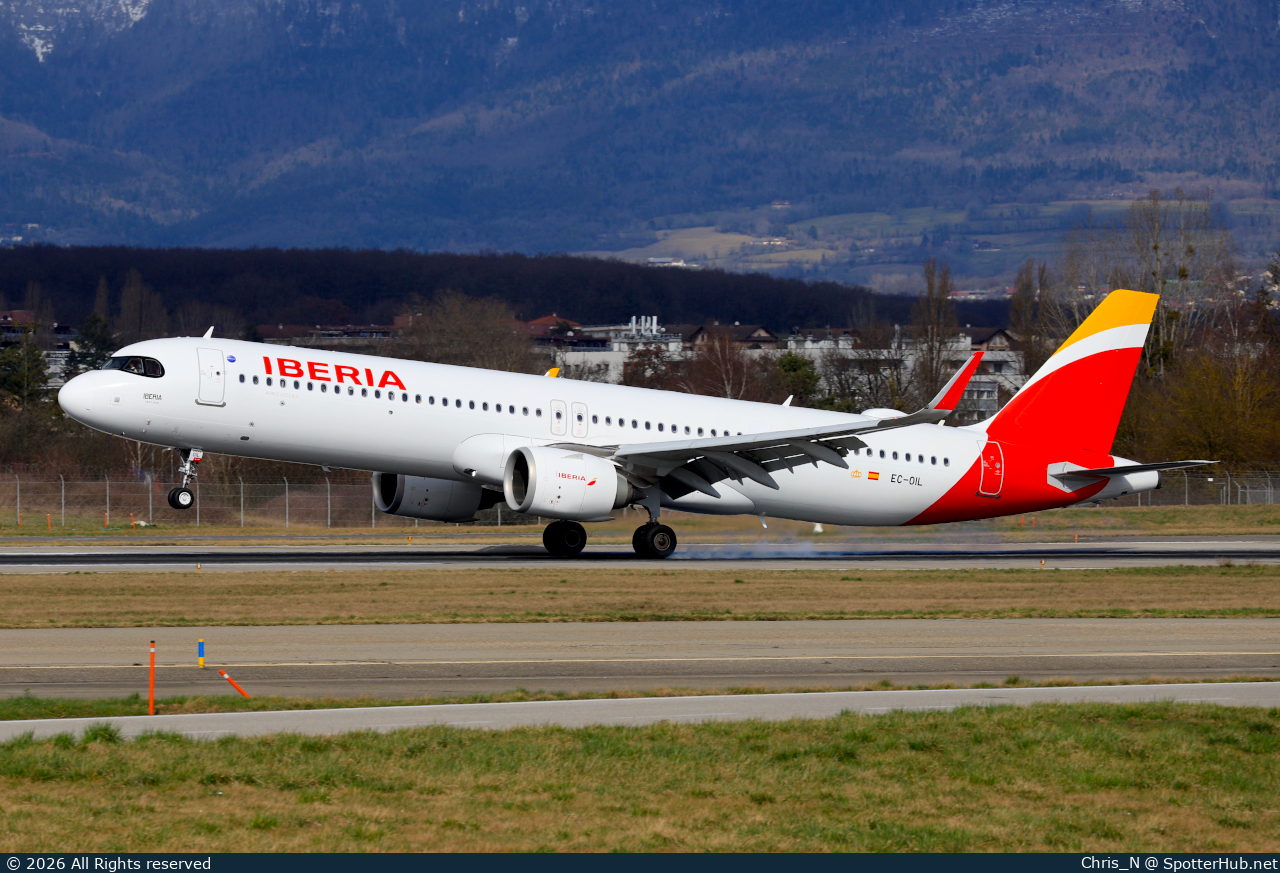 Photo of EC-OIL - Airbus A321-253NY operated by Iberia