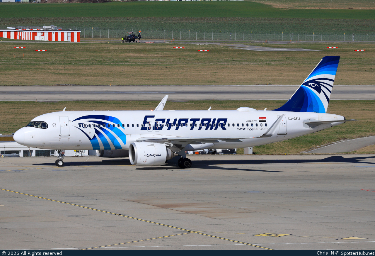 Photo of SU-GFJ - Airbus A320-251N operated by Egyptair