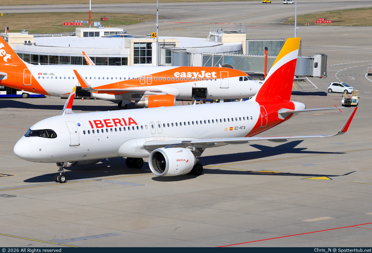 Photo of EC-NTA - Airbus A320-251N operated by Iberia