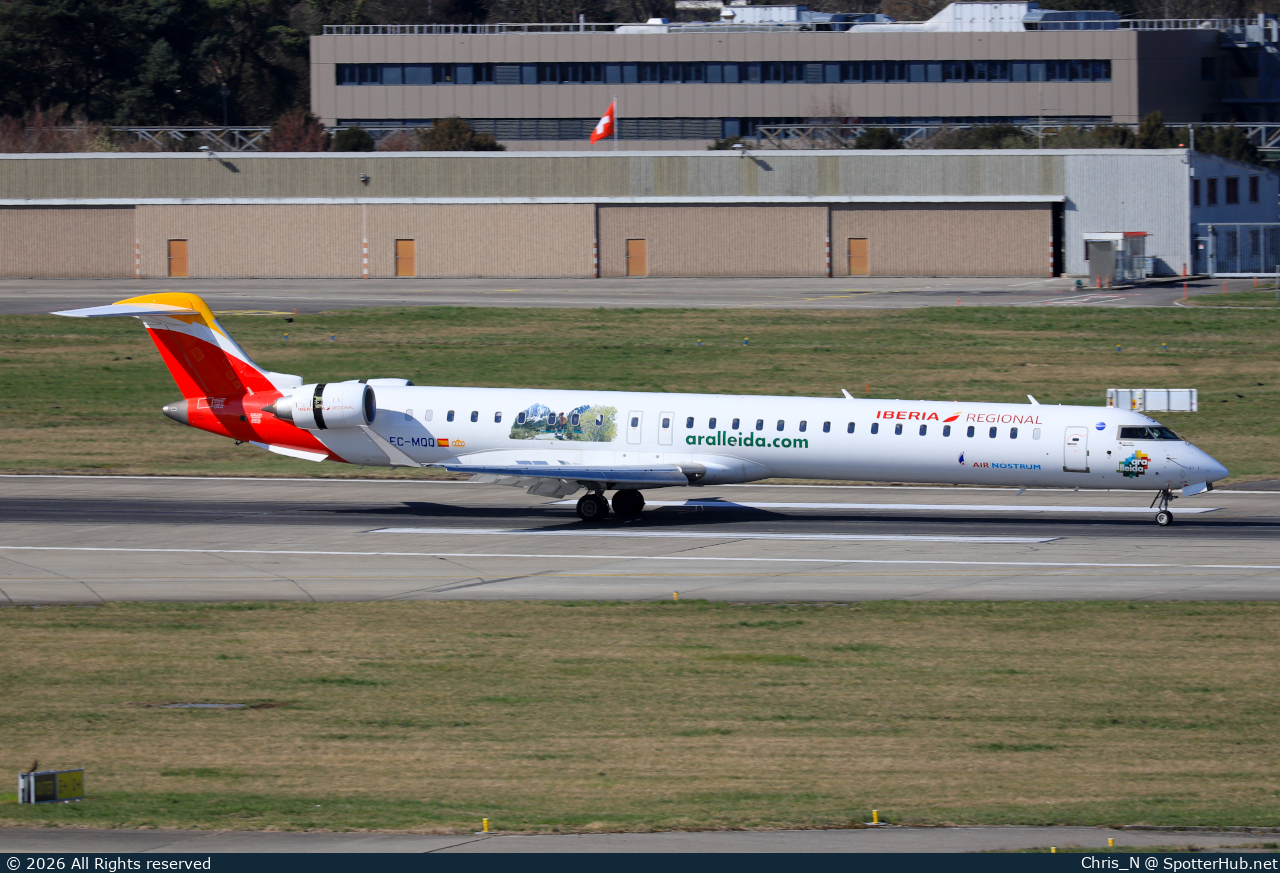Photo of EC-MQQ - Bombardier CRJ-1000 operated by Iberia Regional (opb Air Nostrum)
